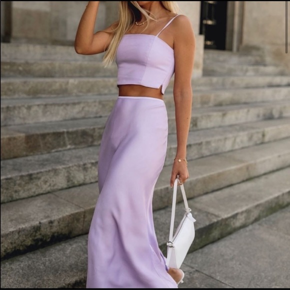 Zara set of top + skirt bloggers favorite - Picture 2 of 16